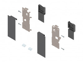 BLUM ZI7.0KS0 Legrabox, fixation front tiroir int. K, gris