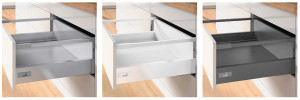 K-HETTICH Atira tiroir 176, 300mm/30kg, reling, anthracite, SiSy