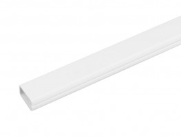 StrongLumio goulotte électrique 15x10mm auto-adhésive, blanche, 2m