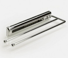 HETTICH 70692 porte-serviettes coulissant 410mm 2 bras chrome