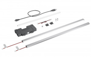 HETTICH 9305744 profil de couverture éclairage AvanTech YOU inox max 550mm