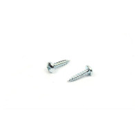 Vis a bois PZ 4,5x20 tete demi-rond zinc blanc PZ2