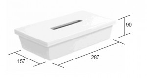GOLLINUCCI Boîte a mouchoirs papier blanc