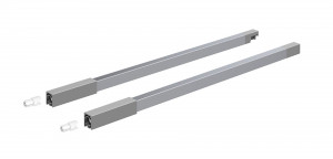 K-HETTICH Atira reling sup., 300mm, p., cheville, argent