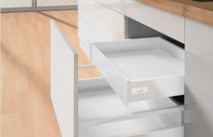 K-HETTICH Atira tiroir intérieur 70, 300mm/50kg, blanc, PTOs