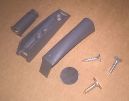 IF-magnét affleurant K-Lock 10x27mm anthracite avec adaptateur