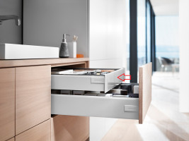 K-BLUM Antaro, tiroir M 600mm/30kg, Blumotion/TOB, gris, intérieur
