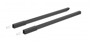 K-HETTICH Atira reling sup., 620mm, pce, cheville, anthracite