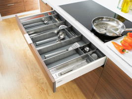 K-BLUM Antaro, tiroir M 600mm/30kg, Blumotion/TOB, blanc, vis a bois