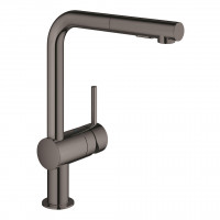 GROHE 30274A00 Robinet Minta L-soupape avec douchette duale Hard Graphite