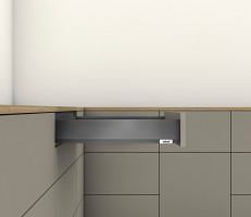K-BLUM Merivobox, tiroir M 450mm/70kg, gris foncé OG, Inserta