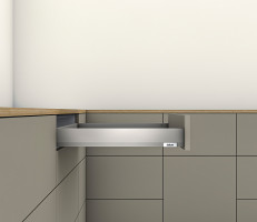 K-BLUM Merivobox tiroir N 450mm/40kg, gris clair IG, Inserta