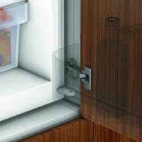 K-BLUM charniere, frigo encastré, cintre plat, Expando, 95°, sous-couche Expando