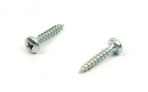 Vis a bois PZ 3x16mm tete demi-ronde zinc blanc