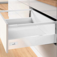 K-HETTICH Atira tiroir 176, 470mm/50kg, relings, blanc, PTO