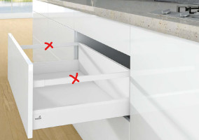 K-HETTICH ArciTech tiroir 218, 300mm/40kg, blanc, SiSy