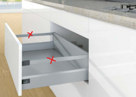 K-HETTICH Arcitech, frontal, argent, 400/94/186, 40kg, SiSy