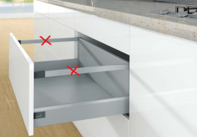 K-HETTICH ArciTech, frontal, argent, 650/94/250, 40kg, SiSy