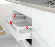 K-HETTICH ArciTech tiroir intérieur 186, 300mm/40kg, blanc, SiSy K-HETTICH ArciTech tiroir intérieur 186, 300mm/40kg, blanc, SiSy