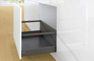 K-HETTICH ArciTech tiroir 282, 400mm/40kg, antracite, SiSy