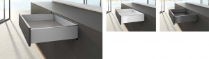 HETTICH ensemble AvanTech YOU tiroir 139/500mm 30kg Quadro blanc SiSy