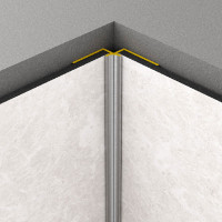 Rocko Tiles vnitřní rohový profil STŘÍBRNÝ 2,8 m