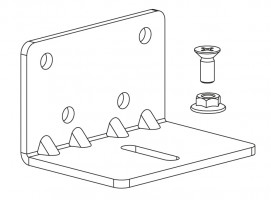 TERNO porte coulissante intérieure 180-250kg, support guidage supérieur