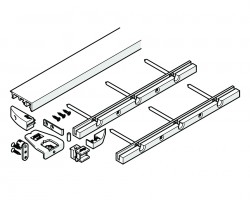 HAWA 24004 Folding Concepta 25 profil inférieur 1300mm argenté