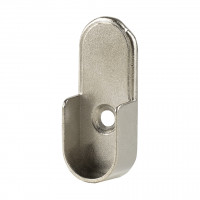 StrongWire support de tringle a vetements ovale, avec pointes, chrome