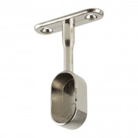 StrongWire support de tringle a vetements ovale, tige fermée, nickel