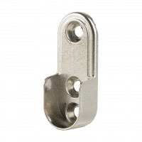 StrongWire support de tringle a vetements ovale, RT03, D=15mm, chrome