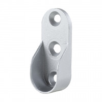 StrongWire support de tringle a vetements ovale, argent