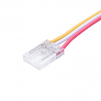 StrongLumio raccord connecteur pour bande LED CCT 10mm - câble 3 brins 150mm