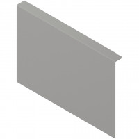 BLUM ZC7A0P0C Ambia-line adaptateur pour fonds bois LBX/MVX C Indium gris IG-M