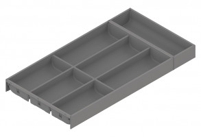 BLUM ZC7S600BS3 Ambia-line tiroir couverts LBX/MVX, NL=600/LL=300 Indium gris IG