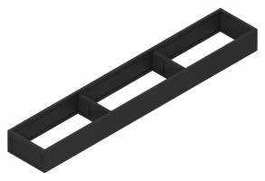 BLUM ZC7S600RS1 Ambia-line cadre pour LBX/MVX, NL=600/ L=100 carbone noir CS-M