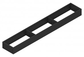 BLUM ZC7S650RS1 Ambia-line cadre pour LBX/MVX, NL=650/L=100 carbone noir CS-M