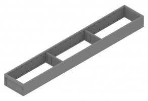BLUM ZC7S650RS1 Ambia-line cadre pour LBX/MVX, NL=650/L=100 Indium gris IG-M