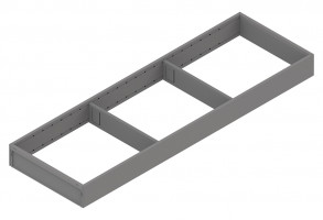 BLUM ZC7S650RS2 Ambia-line cadre pour LBX/MVX, NL=650/L=200 Indium gris IG-M