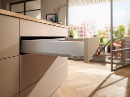 BLUM ensemble Merivobox, tiroir M 500mm/70kg, gris clair IG