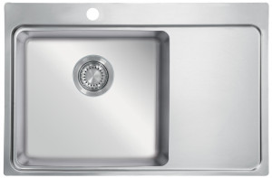 StrongSinks S3 Évier Nida 787 787x520mm égouttoir droite inox