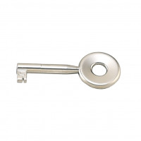 HETTICH 44563 clé type 27, nickel mat, longueur 64mm