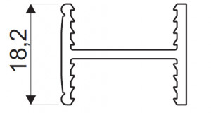 SEVROLL 05924 GM 18 barre de liaison H18 3m noir mat