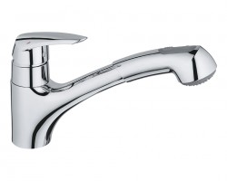 GROHE Robinet cuisine Eurodisc douche extractible chrome 32257001 GROHE Robinet cuisine Eurodisc douche extractible chrome 32257001
