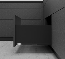 K-BLUM Legrabox tiroir F 400mm/40kg, Tip-on, noir, Expando