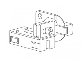 TERNO coulisse inférieure pour porte pliante 886