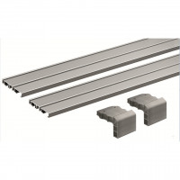 HETTICH 9227245 SlideLine M Ensemble profils/2500 mm