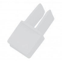 StrongBox raccord croisé, profil division int., angulaire, blanc