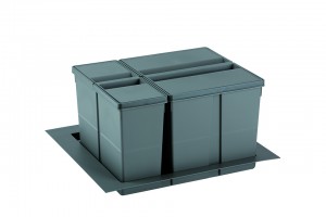 GOLLINUCCI Sorter 9XL Systeme 600mm 1x26l+1x11l gris