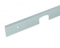 Barre de liaison d’angle/ext. pour plan de travail 38 "0" radius G/D inox